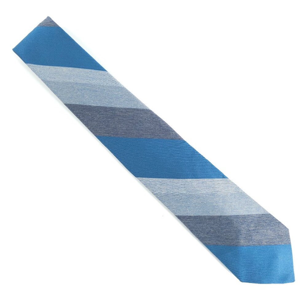 Austin Manor Men Necktie Striped Color Blue Gray Size 59x3 - NWOT